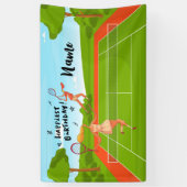 Tennis Ball voor Tennis Player Birthday Party Spandoek (Verticaal)