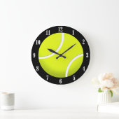 Tennis Ball Wall Clock met witte cijfers Grote Klok (Huis)