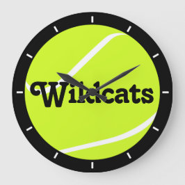 Tennis Ball - wandklok met naam aangepast team