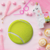 Tennis Ball Yellow Sports Team Papieren Bordje (Feest)