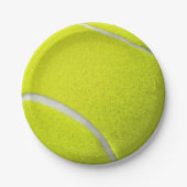 Tennis Ball Yellow Sports Team Papieren Bordje (Voorkant)