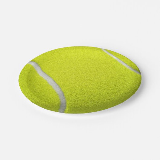 Tennis Ball Yellow Sports Team Papieren Bordje (Gekanteld)