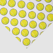 Tennis Ball Yellow White Sports Weefpapier Tissuepapier (Detail)