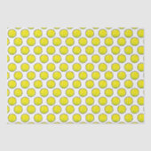 Tennis Ball Yellow White Sports Weefpapier Tissuepapier (Voorkant)