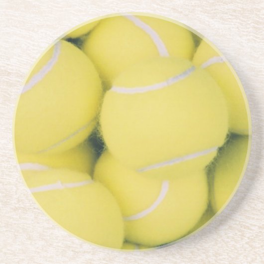 Tennis Ball Zandsteen Onderzetter (Voorkant)