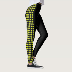 Tennis-ballen op zijzeem, dames Leggings