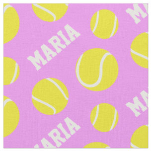 Tennis ballen roze meisjes, aangepast sportpatroon stof