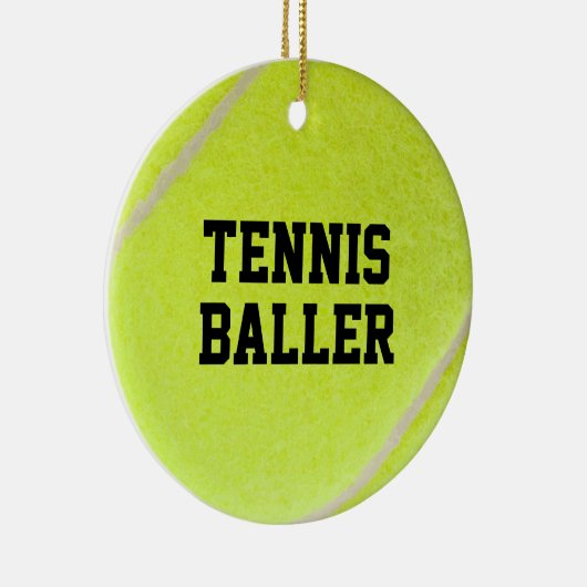 Tennis Baller Keramisch Ornament (Rechts)