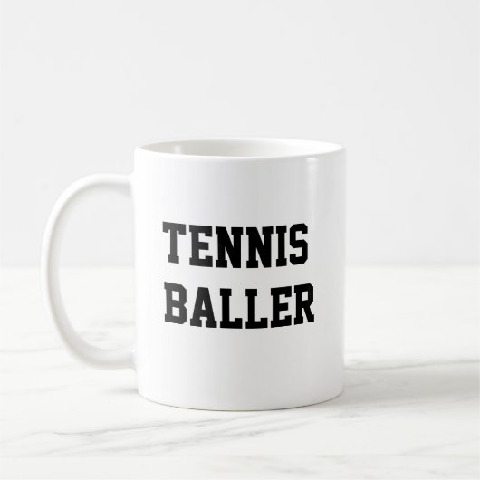 Tennis Baller Koffiemok (Links)