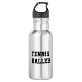 Tennis Baller Waterfles (Voorkant)