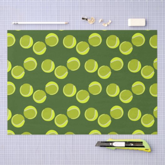 TENNIS BALLS 3 AMIGOS TISSUEPAPIER (Craft)