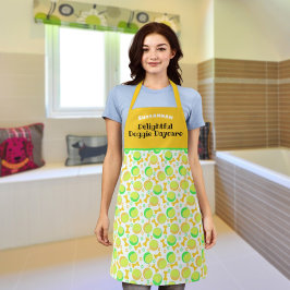 Tennis Balls Botten Artwork Pattern Pet Care Schort