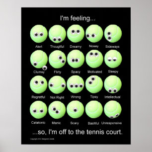 Tennis Balls Emomotion Poster