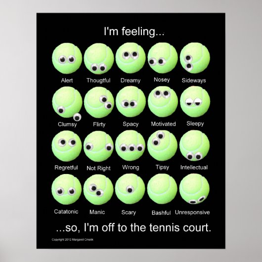 Tennis Balls Emomotion Poster (Voorkant)