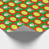 Tennis Balls en kerstmis Cadeaupapier (Hoek)