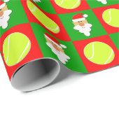 Tennis Balls en kerstmis Cadeaupapier (Rol Hoek)