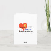 Tennis Balls en Racket kerstboomkaart Kaart (Achterkant)