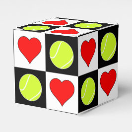 Tennis Balls & Hearts Tennis Player's Gift Box Bedankdoosjes