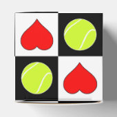 Tennis Balls & Hearts Tennis Player's Gift Box Bedankdoosjes (Bovenkant)