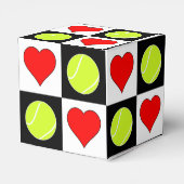 Tennis Balls & Hearts Tennis Player's Gift Box Bedankdoosjes (Achterkant)