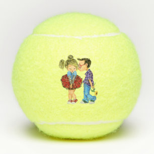 Tennis Balls met Romantic Couple - Lov Tennisballen