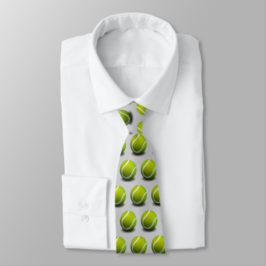 Tennis Balls Pattern | Monogram sport Stropdas (Gebonden)