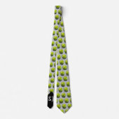 Tennis Balls Pattern | Monogram sport Stropdas (Achterkant)