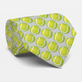Tennis Balls Pattern | Sport Stropdas (Opgerold)