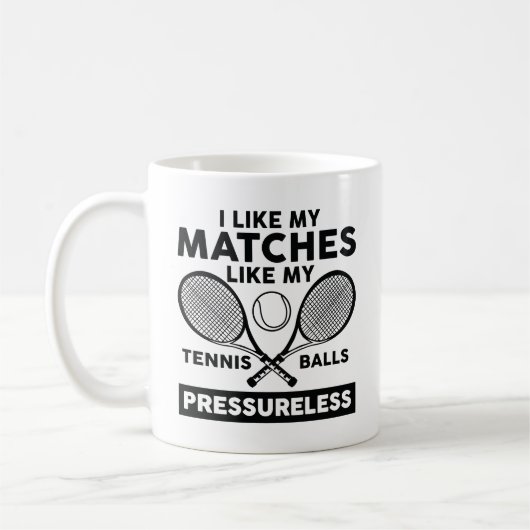 Tennis Balls Pressureless Koffiemok (Links)