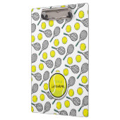 Tennis Balls Racquet Coach NAME Klembord (Links)