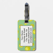 Tennis Balls Racquet Design Bagagelabel (Achterkant verticaal)