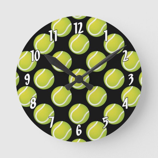 Tennis Balls Ronde Klok (Voorkant)
