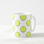 Tennis Balls Seamless Pattern \ Koffiemok (Voorkant rechts)