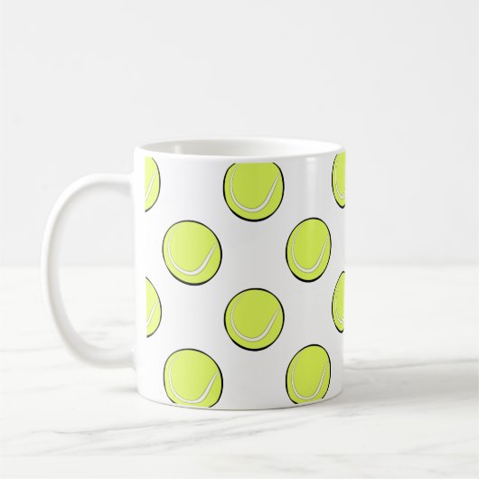 Tennis Balls Seamless Pattern \ Koffiemok (Links)