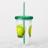 Tennis Balls Sports Acrylic Tumbler Acryl Drinkbeker (Voorkant)