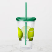 Tennis Balls Sports Acrylic Tumbler Acryl Drinkbeker (Rechts)