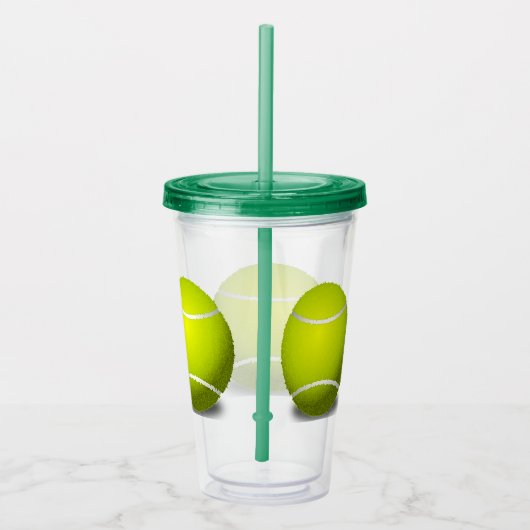 Tennis Balls Sports Acrylic Tumbler Acryl Drinkbeker (Rechts)