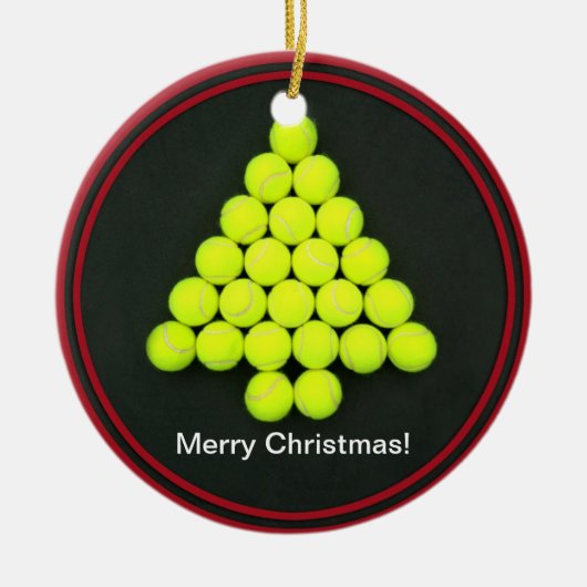 Tennis Balls Tree Ornament (Voorkant)