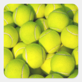 Tennis Balls Vierkante Sticker