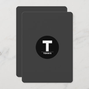 TENNIS Bar Bat Mitzvah Klassieke uitnodigingen