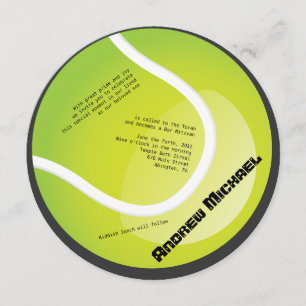 TENNIS Bar Bat Mitzvah Round Invision Kaart