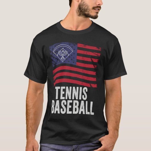 Tennis Baseball Fun Game for All Ages Perfect Outd T-shirt (Voorkant)