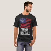Tennis Baseball Fun Game for All Ages Perfect Outd T-shirt (Voorkant volledig)