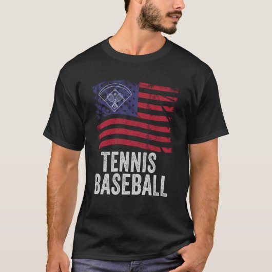 Tennis Baseball Fun Game for All Ages Perfect Outd T-shirt (Voorkant)
