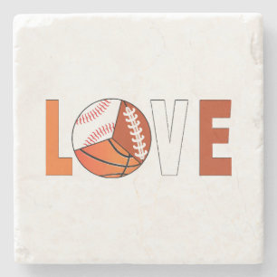 Tennis Basketbal Basketbal Football Lover Stenen Onderzetter