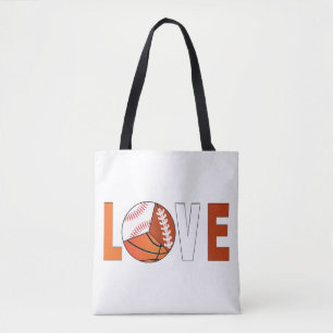 Tennis Basketbal Basketbal Football Lover Tote Bag