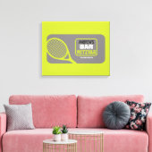 TENNIS Bat Bar Mitzvah Aanmelden Geheugenbord Canvas Afdruk (Insitu (Woonkamer))