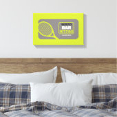 TENNIS Bat Bar Mitzvah Aanmelden Geheugenbord Canvas Afdruk (Insitu (Slaapkamer))