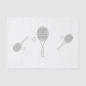 Tennis Bat en Ball Tissue Paper Tissuepapier (Voorkant)