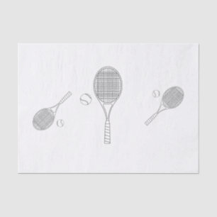 Tennis Bat en Ball Tissue Paper Tissuepapier